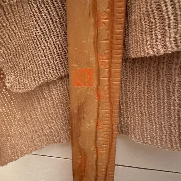 Lulus Woman Brown oversized knit sweater M acrylic bohemian shabby chic casual - Picture 11 of 14